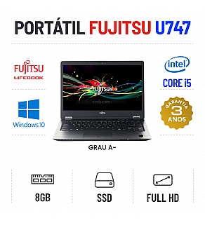 FUJITSU LIFEBOOK U747 | 14" FULLHD | i5-7200U | 8GB RAM | 240GB SSD