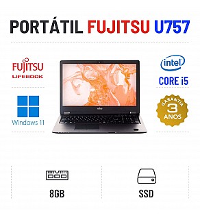 FUJITSU LIFEBOOK U757 | 15.6" | i5-6200U | 8GB RAM | 480GB SSD