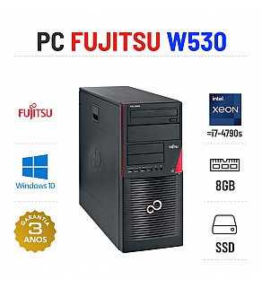 FUJITSU CELSIUS W530 TOWER | XEON=I7-4790S | 8GB RAM | 240GB SSD