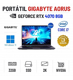GIGABYTE AORUS 16X | 16" 2K 165Hz | I7-13650HX | 32GB RAM | 960GB SSD | RTX4070 8GB