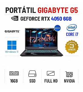 GIGABYTE G5 MF5 | 15.6" FULLHD 144HZ | I7-13620H | 16GB RAM | 960GB SSD | RTX4050 6GB