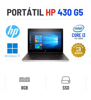 HP PROBOOK 430 G5 | 13.3" | I3-8130U=I5-7200U | 8GB RAM | SSD