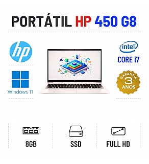HP PROBOOK 450 G8 | 15.6'' FULLHD | i7-1165G7 | 8GB RAM | 240GB SSD | OFERTA DE OFFICE 2021 HP PROBOOK 450 G8 | 15.6'' FULLHD | i7-1165G7 | 8GB RAM | 240GB SSD | OFERTA DE OFFICE 2021