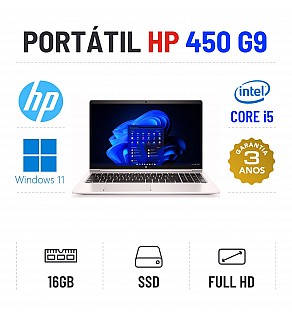 HP PROBOOK 450 G9 | 15.6'' FULLHD | i5-1235U | 16GB RAM | 480GB SSD