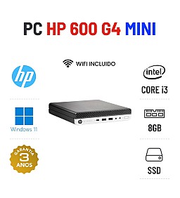 HP PRODESK 600 G4 MINI | i3-8100T | 8GB RAM | 240GB SSD OFERTA OFFICE