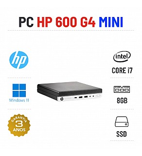 HP PRODESK 600 G4 MINI | I7-8700T | 8GB RAM | 240GB SSD OFERTA OFFICE 2021