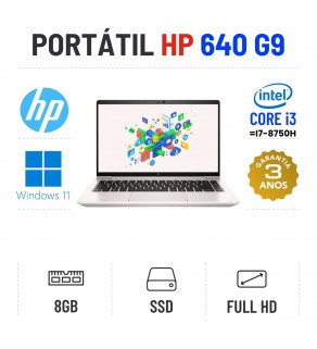 HP ELITEBOOK 640 G9 | 14'' FULLHD | i3-1215U = I7-8750H | 8GB RAM | 240GB SSD | OFERTA DE MALA + RATO WIFI