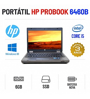 HP PROBOOK 6460B 14.1" i5-2400 6GB RAM SSD BATERIA NOVA