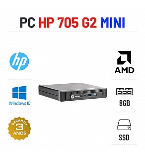 HP ELITEDESK 705 G2 MINI | AMD=I5-520M | 8GB RAM | SSD