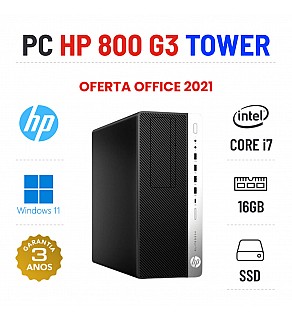 HP 800 G3 TOWER | i7-6700 | 16GB RAM | 480GB SSD OFERTA OFFICE 2021