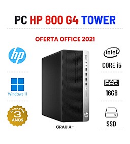 HP ELITEDESK 800 G4 TOWER| I5-8500 | 16GB RAM | 240GB SSD OFERTA OFFICE 2021