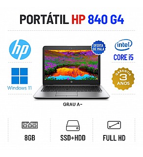 HP ELITEBOOK 840 G4 14" FULLHD I5-7200u 8GB RAM SSD+HDD OFERTA DE MALA