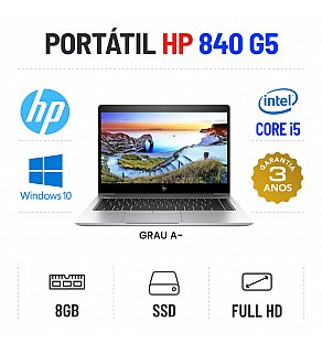 HP ELITEBOOK 840 G5 14" FULLHD I5-8250u 8GB RAM 240GB SSD
