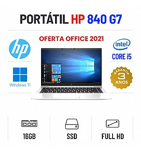 HP ELITEBOOK 840 G7  | 14" FULLHD | I5-10210U | 16GB RAM | 240GB SSD OFERTA OFFICE 2021