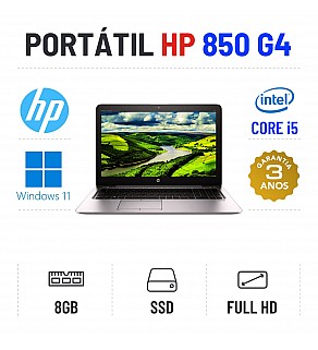 HP ELITEBOOK 850 G4 | 15.6" FULLHD | i5-7300u | 8GB RAM | 240GB SSD