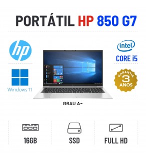 HP ELITEBOOK 850 G7 | 15.6" FULLHD | i5-10210u | 16GB RAM | 240GB SSD OFERTA DE MALA