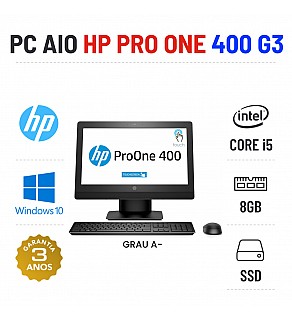 HP 400 G3 ALL IN ONE | 20" TOUCH | I5-6500T | 8GB RAM | 240GB SSD | OFERTA TECLADO+RATO SEM FIOS
