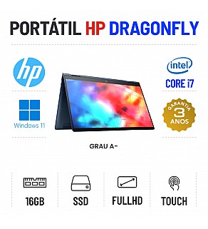 HP ELITE DRAGONFLY | 13.3" TOUCH FULLHD | I7-8565U | 16GB RAM | 240GB SSD