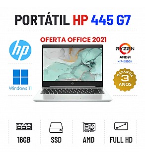HP ELITEBOOK 445 G7 | 14" FULLHD | RYZEN 5 4500U=i7-8850H | 16GB RAM | 240GB SSD OFERTA OFFICE 2021