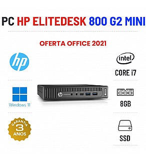 HP 800 G2 MICRO/MINI | i7-6700 | 8GB RAM | 240GB SSD OFERTA OFFICE 2021