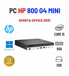 HP 800 G4 MINI | i5-8400T | 8GB RAM | 240GB SSD OFERTA OFFICE 2021