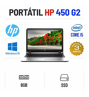 HP PROBOOK 450 G2 | 15.6'' | I5-4210U | 8GB RAM | 240GB SSD