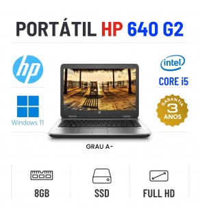 HP PROBOOK 640 G2 | 14'' FULLHD | i5-6200u | 8GB RAM | SSD