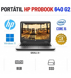 HP PROBOOK 640 G2 | 14'' | i5-6200u | 8GB RAM | 240GB SSD OFERTA OFFICE 2021