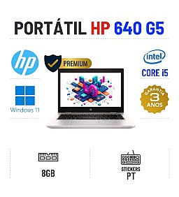 HP PROBOOK 640 G5 | 14'' | i5-8265u | 8GB RAM | SSD