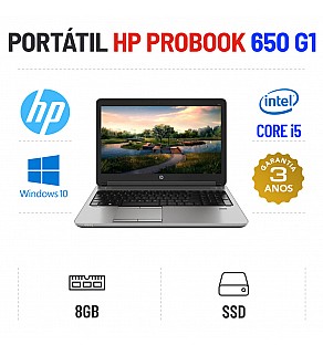 HP PROBOOK 650 G1 15.6" i5-4200M 8GB RAM 240GB SSD