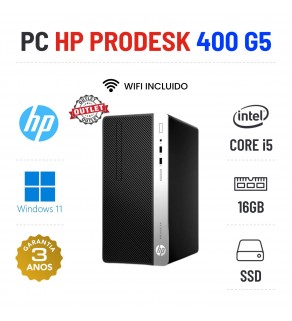 HP PRODESK 400 G5 TOWER | i5-8400 | 16GB RAM | 240GB SSD