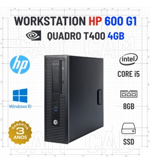 WORKSTATION HP PRODESK 600 G1 SFF i5-4570 8GB RAM 240GB SSD QUADRO T400-4GB