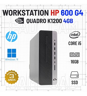 WORKSTATION HP 600 G4 SFF | I5-8400 | 16GB RAM | 480GB SSD | QUADRO K1200-4GB
