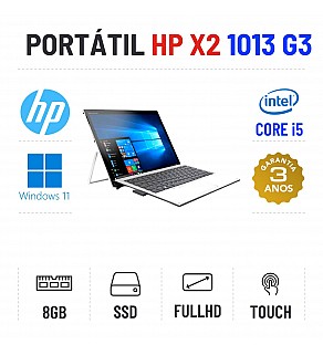 HP ELITE X2 1013 G3 | 13.3" TOUCH FULLHD | I5-8250U | 8GB RAM | 240GB SSD