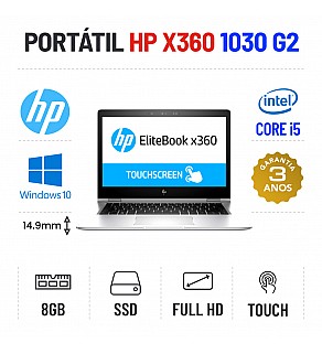 HP ELITEBOOK X360 1030 G2 13.3" TOUCH FULLHD i5-7200u 8GB RAM 240GB SSD