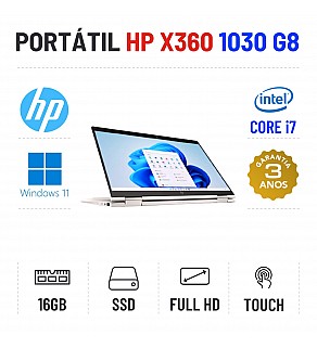 HP ELITEBOOK X360 1030 G8 | 13.3" TOUCH FULLHD | i7-1185G7 | 16GB RAM | 240GB SSD