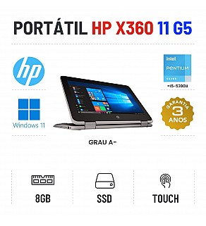 HP PROBOOK X360 11 G5 EE | 11.6" TOUCH | INTEL N5030 = I5-5200U | 8GB RAM | 240GB SSD