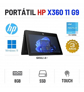 HP PRO X360 FORTIS 11 G9 | 11.6" TOUCH | N6000=I5-5200U | 8GB RAM | 240GB SSD