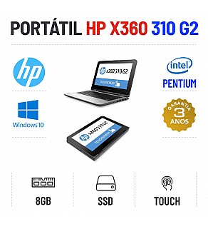 HP ELITEBOOK X360 310 G2 11.6" TOUCH INTEL N3700 SSD