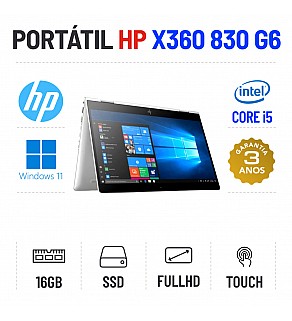 HP ELITEBOOK X360 830 G6 | 13.3" TOUCH FULLHD | I5-8265U | 16GB RAM | 240GB SSD