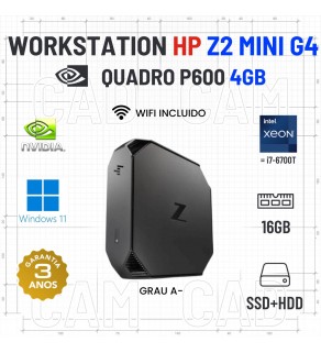 HP Z2 G4 MICRO/MINI | XEON=I7-6700T | 32GB RAM | SSD+HDD | QUADRO P600 4GB