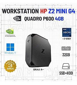 HP Z2 G4 MICRO/MINI | XEON=I7-6700T | 32GB RAM | SSD+HDD | QUADRO P600 4GB