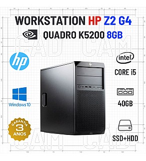 WORKSTATION HP Z2 G4 TOWER | i5-9500 | 40GB RAM | SSD+HDD | QUADRO K5200 8GB