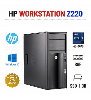 HP Z220 XEON E3-1225 V2=i5-3470 8GB RAM SSD+HDD QUADRO 2000