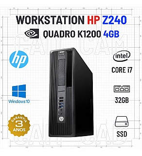 WORKSTATION HP Z240 SFF | i7-6700 | 32GB RAM | 480GB SSD | QUADRO K1200 4GB