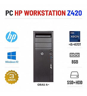 HP Z420 XEON E5-1603=I5-4570T 8GB RAM SSD+HDD QUADRO 600