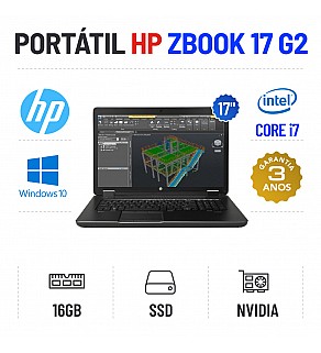 HP ZBOOK 17 G2 17" i7-4710MQ 16GB RAM SSD QUADRO K1100M 2GB