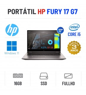 HP ZBOOK FURY 17 G7 | 17" FULLHD | i5-10300H | 16GB RAM | 480GB SSD