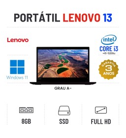 LENOVO THINKPAD 13 | 13.3" FULLHD | I3-6100u=I5-5200u | 8GB RAM | SSD