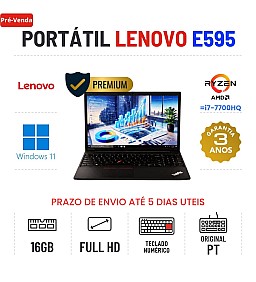 LENOVO THINKPAD E595 | 15.6'' FULLHD | RYZEN 5 PRO = I7-7700HQ | 16GB RAM | 240GB SSD | RADEON VEGA 8